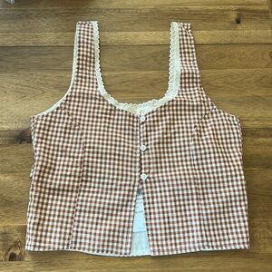 Rhythm Lola Check Top- NWT